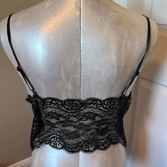 Sexy Women’s 4 Piece Pink/Black Lace Lingerie Set  - Robe, Shorts,Tank&underwear - Picture 11 of 13